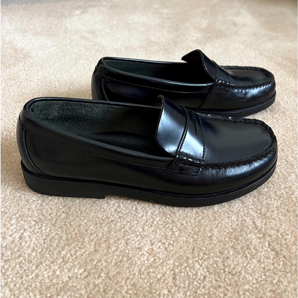 Boys Black Sperry Loafers